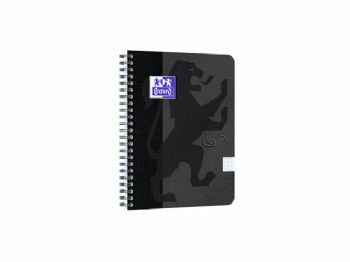 Notesbog Oxford TOUCH A5+ sort kvadreret 90g