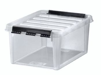 Plastkasse SmartStore Classic 10 8l m/låg 34x25x16cm