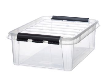 Plastkasse SmartStore Classic 24 24l m/låg 50x39x18cm