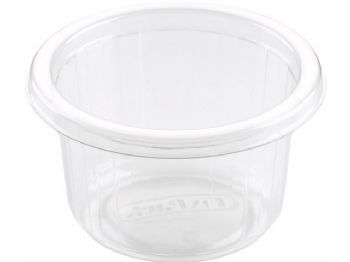 Plastbakke Fixpack rund klar APET Ø80x46mm 110ml 1000stk/kar