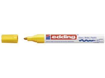 Paint marker Edding 750 permanent gul 2-4mm rund spids