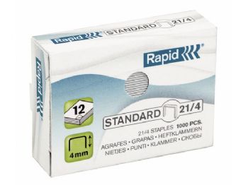 Hæfteklamme Rapid Standard 21/4 galvaniserede 1000stk/pak