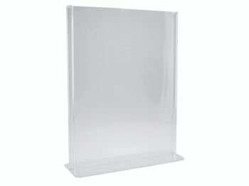 Brochuredisplay bnt klar A4 T-form t/bord 297x210mm