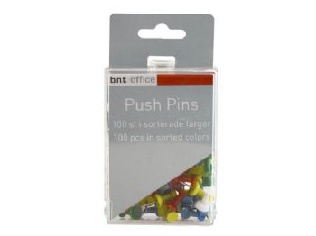 Markeringsnåle Push Pins Ass. 100stk/pak