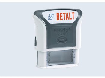 Stempel Trodat Printy 4912 blå/rød tekst \'Betalt\'