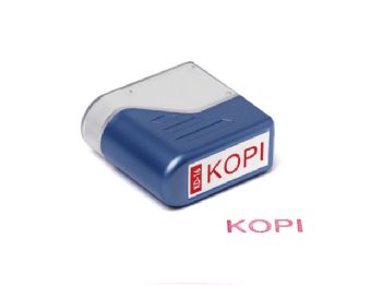 Stempel Deskmate Kopi rød tekst