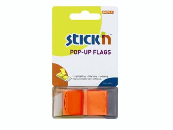 Indeksfaner Stick\'N Pop Up orange 45x25mm 50stk/pak