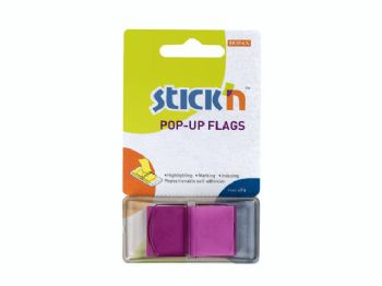 Indeksfaner Stick\'N Pop Up lilla 45x25mm 50stk/pak