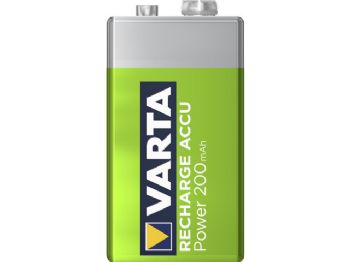 Batteri Varta Recharge Power 9V 200mAh 1stk/pak genoplad. blister