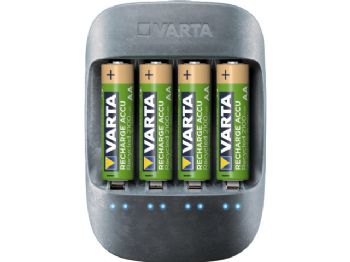 Batterilader Varta ECO Charger + 4 x 56816 AA 2100mAh