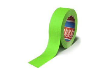 Tape lærred tesa grøn 25mmx25m fluorescerende