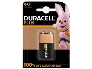 Batteri Duracell Plus Power 9V alkaline 1stk/pak