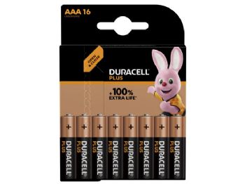 Batteri Duracell Plus Power AAA alkaline 16stk/pak Special offer