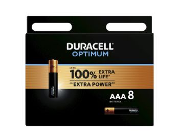 Batteri Duracell Optimum AAA alkaline 8stk/pak