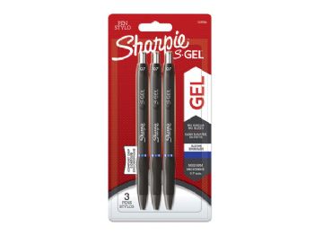 Gelpenne Sharpie S-Gel blå 0,7mm 3-Blister