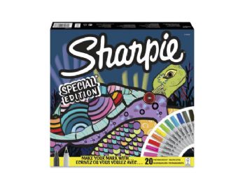 Marker Sharpie Turtle fine assorteret permanent 20stk/sæt