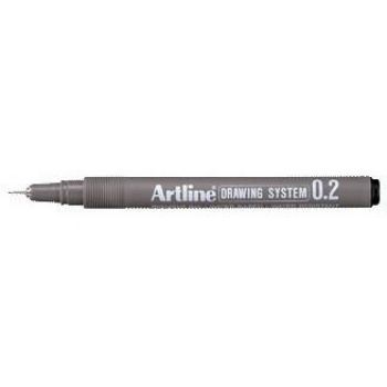 Artline Tech Drawing 232 pen med 0,2 mm stregbredde i farven sort