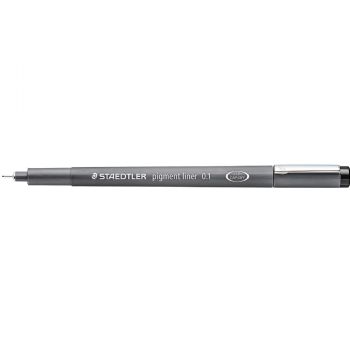 Staedtler Pigment Liner med 0,1 mm spids i farven sort