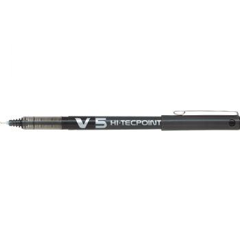 Pilot V5 rollerpen med 0,5 mm spids i farven sort