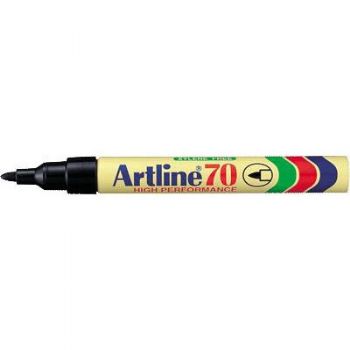 Permanent Marker Artline 70 m. rund spids, Sort