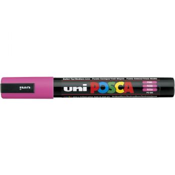 Uni Posca 5M tus med 2,5 mm spids i farven pink