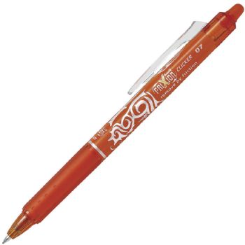 Pilot Frixion Click pen med 0,7 mm spids i farven orange