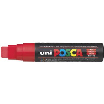 Uni Posca 17K ekstra bred paintmarker med 15 mm spids i farven rød