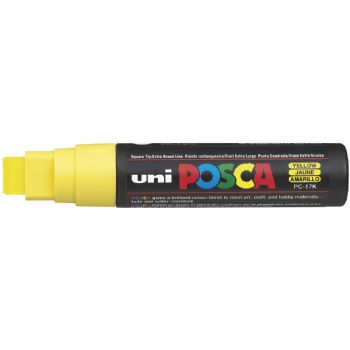 Uni Posca 17K ekstra bred paintmarker med 15 mm spids i farven gul