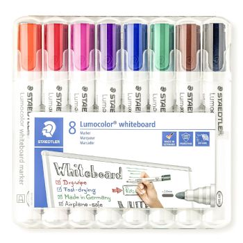 Staedtler Lumocolor 351 whiteboardmarker sæt 8 farver