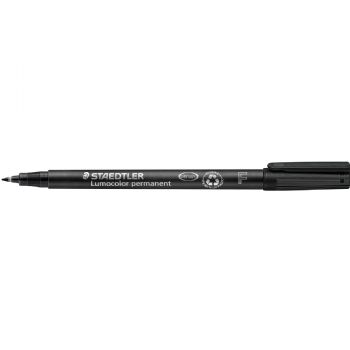 Staedtler Lumocolor 318F overheadpen med 0,6 mm stregbredde i farven sort