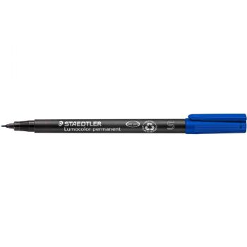 Staedtler Lumocolor 313S overheadmarker med 0,4 mm stregbredde i farven blå