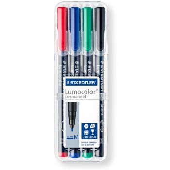 Staedtler Lumocolor 317 overheadpenne med 1.0 mm stregbredde i sampak