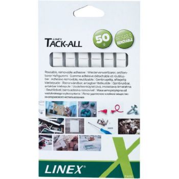 Hæftemasse Linex Tack-All 50g, kan genanvendes