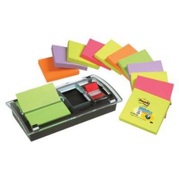 Dispenser Post-it DS100VP Millenium inkl. 12 x Z-notes