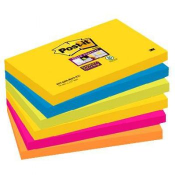 Post-it Notes 655 Rio Super Sticky 76x127mm 6 blokke a 90 blade