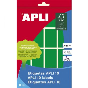 Apli etiketter 40x25mm grøn 128stk