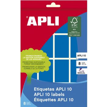 Apli etiketter 40x25mm blå 128stk