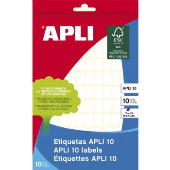 Apli 8 x 12 mm MANUAL etiketter