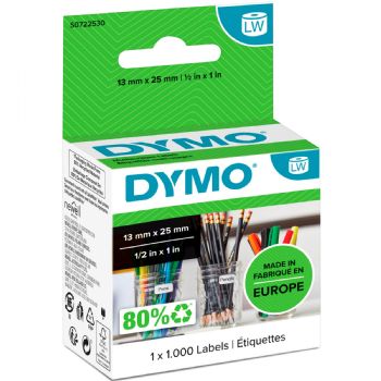 Dymo LabelWriter etiketter 13x25mm hvid