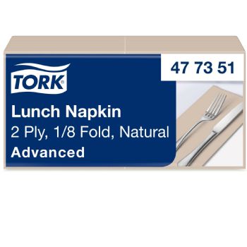 Tork 477351 Advanced servietter 2lag 33x33cm natur 200stk