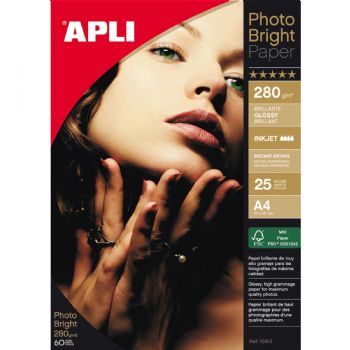 Apli Bright Pro A4 fotopapir 280g 25ark