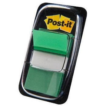   POST-IT Indexfaner 680-3 Grøn  25 x 43mm Pakke med 2 stk 