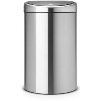 Brabantia Touch Bin vippelågsspand 40L Matt Steel