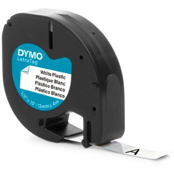 Plasttape Dymo 91221 12 mm hvid