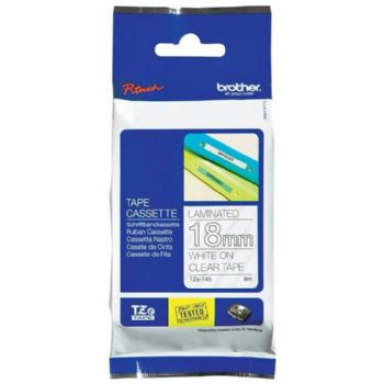 Brother TZE tape 18mm hvid/klar