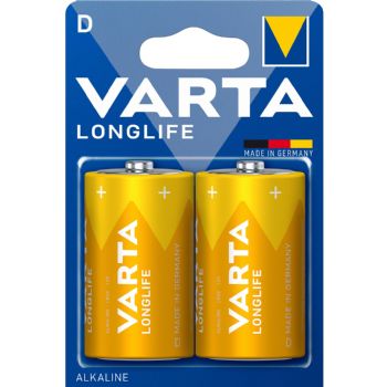 VARTA LONGLIFE D-batterier LR20 2 stk