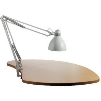 Glamox Luxo L1 lampe med bordklemme i hvid