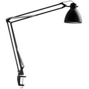 Glamox Luxo L1 lampe med klemme i sort