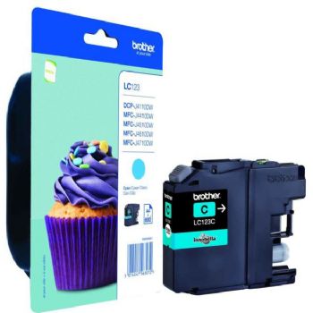 Blækpatron Brother LC123C ink cartridge cyan