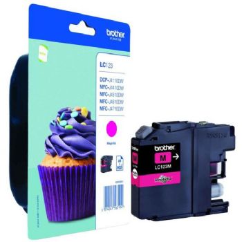 Blækpatron Brother LC123M ink cartridge magenta